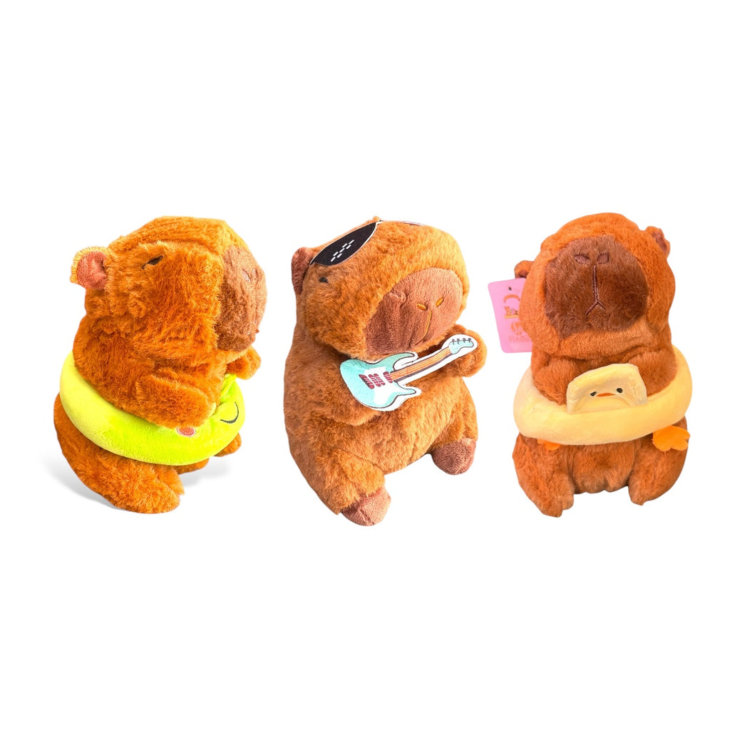 Capibara de peluche 20 cm Set 3 piezas Importación C-ECO29