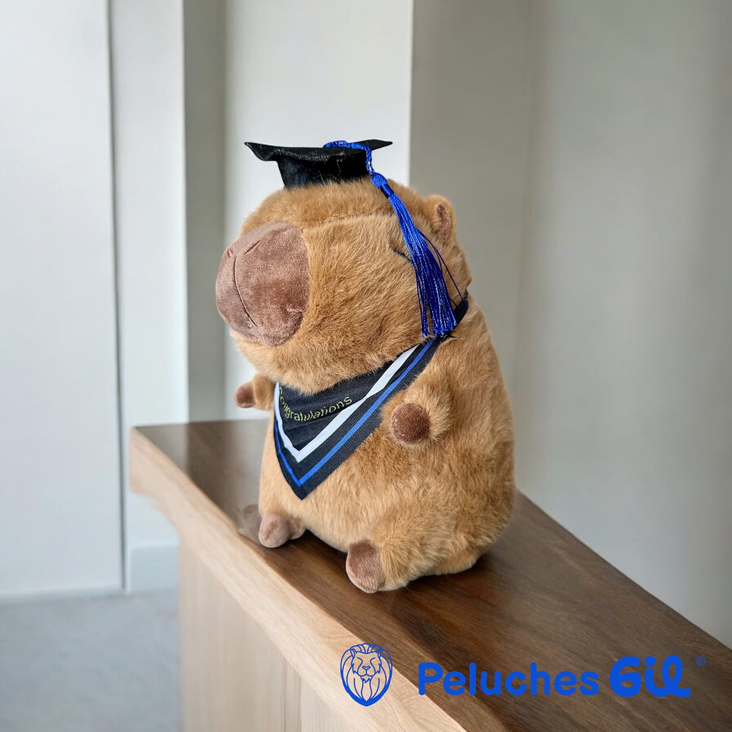 Capibara Graduado de peluche 20 cm Set 2 piezas C-ECO