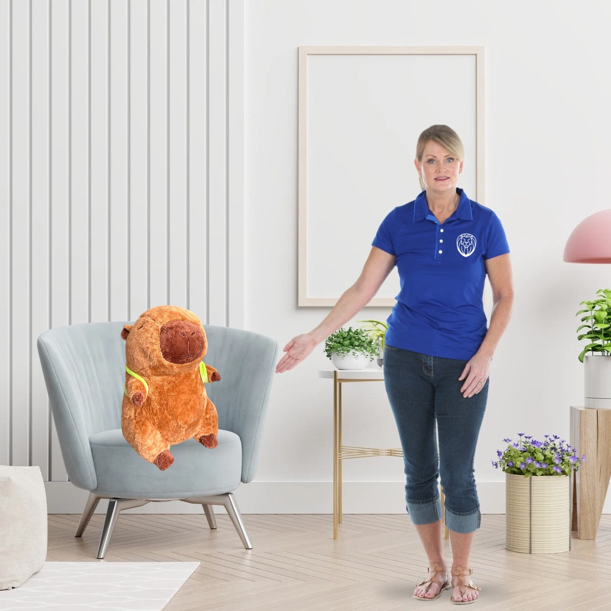Capibara de peluche Importación 42 cm L5-30427