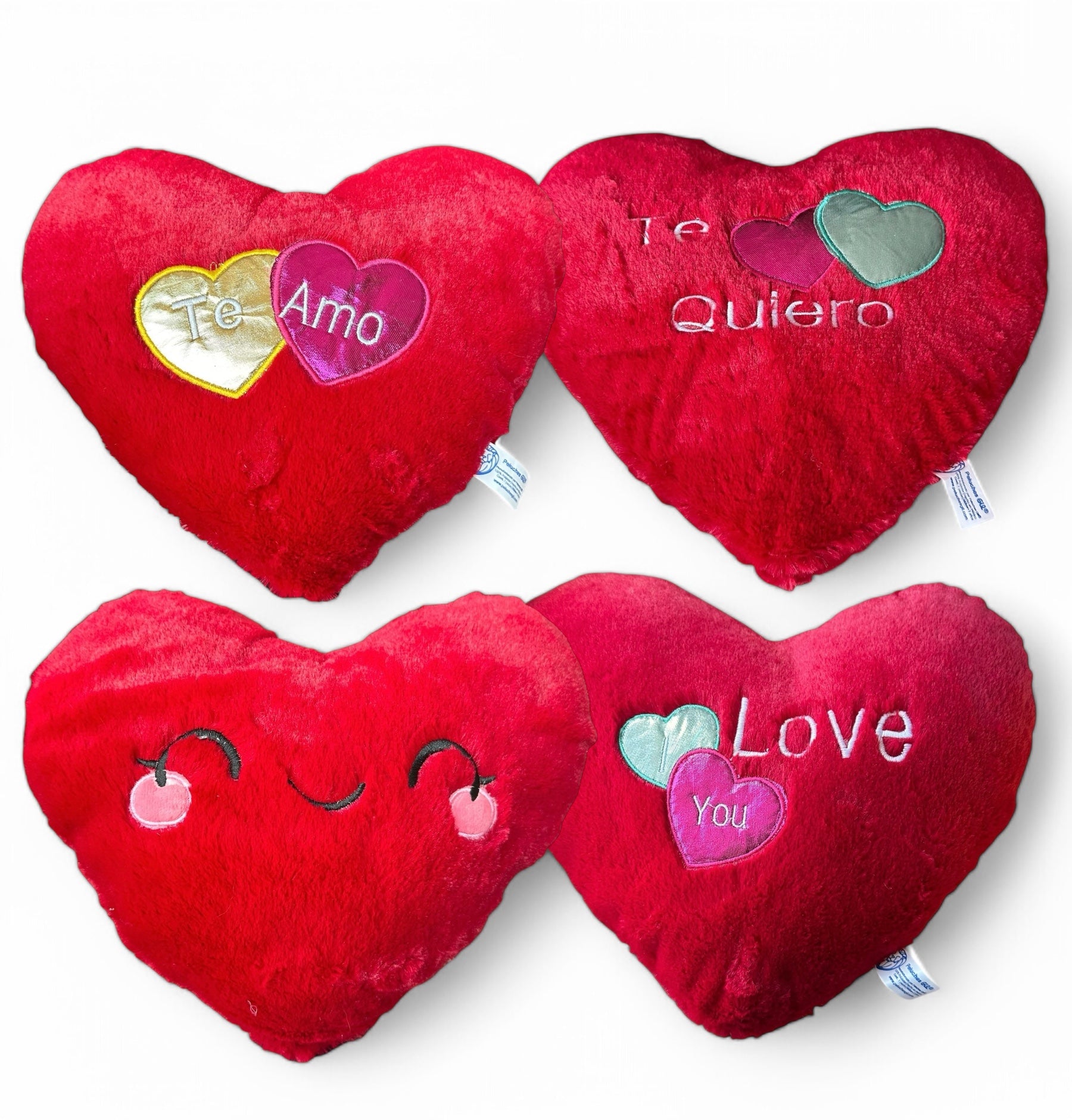 Corazón Cojín de Peluche Set 5 piezas 30cm San valentín