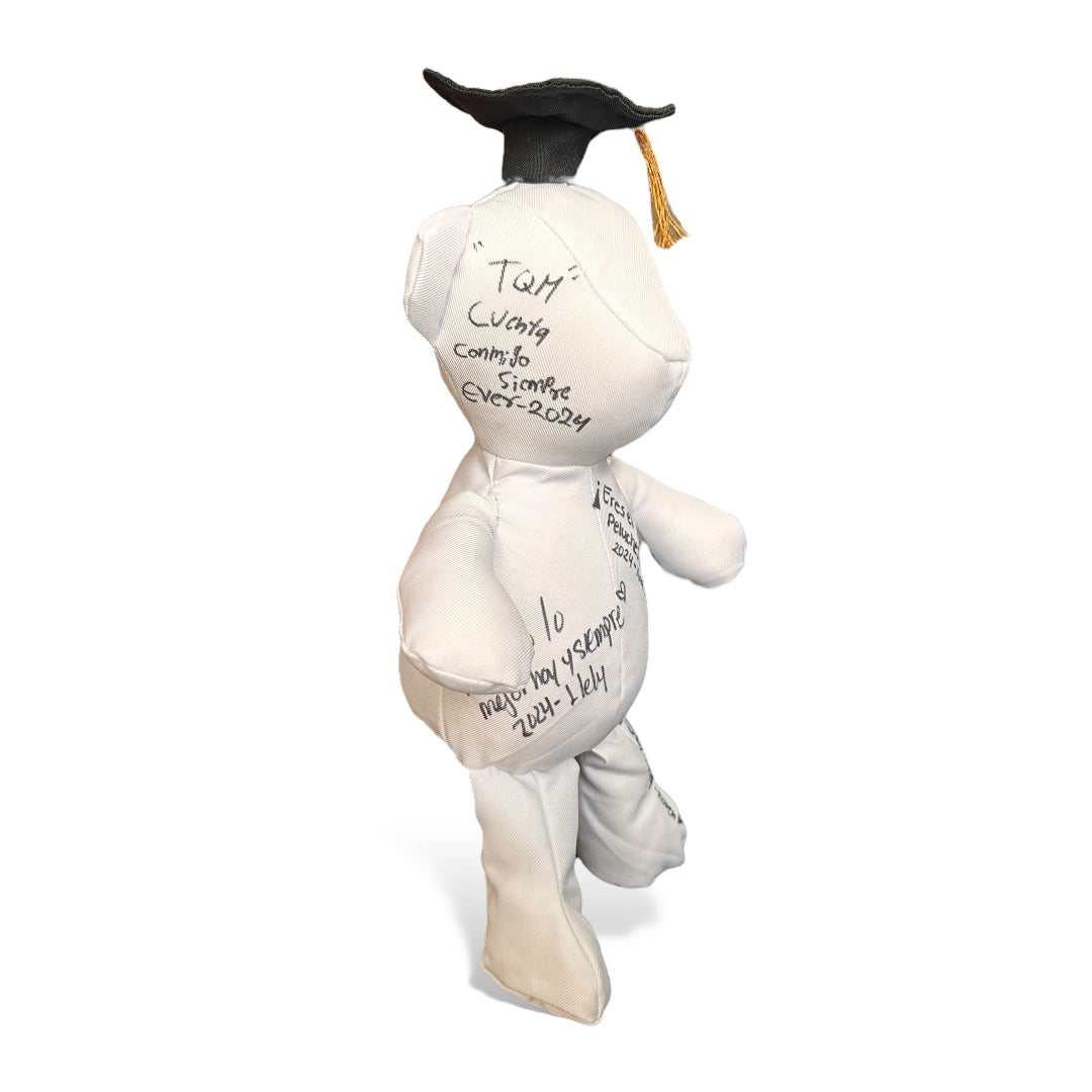 Oso graduado Dedicatorias 30 cm Set 10 pzs
