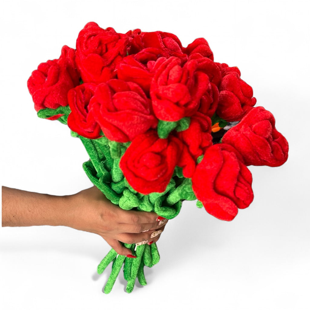 Rosa de peluche Set 12 pz 40 cm Importación A105