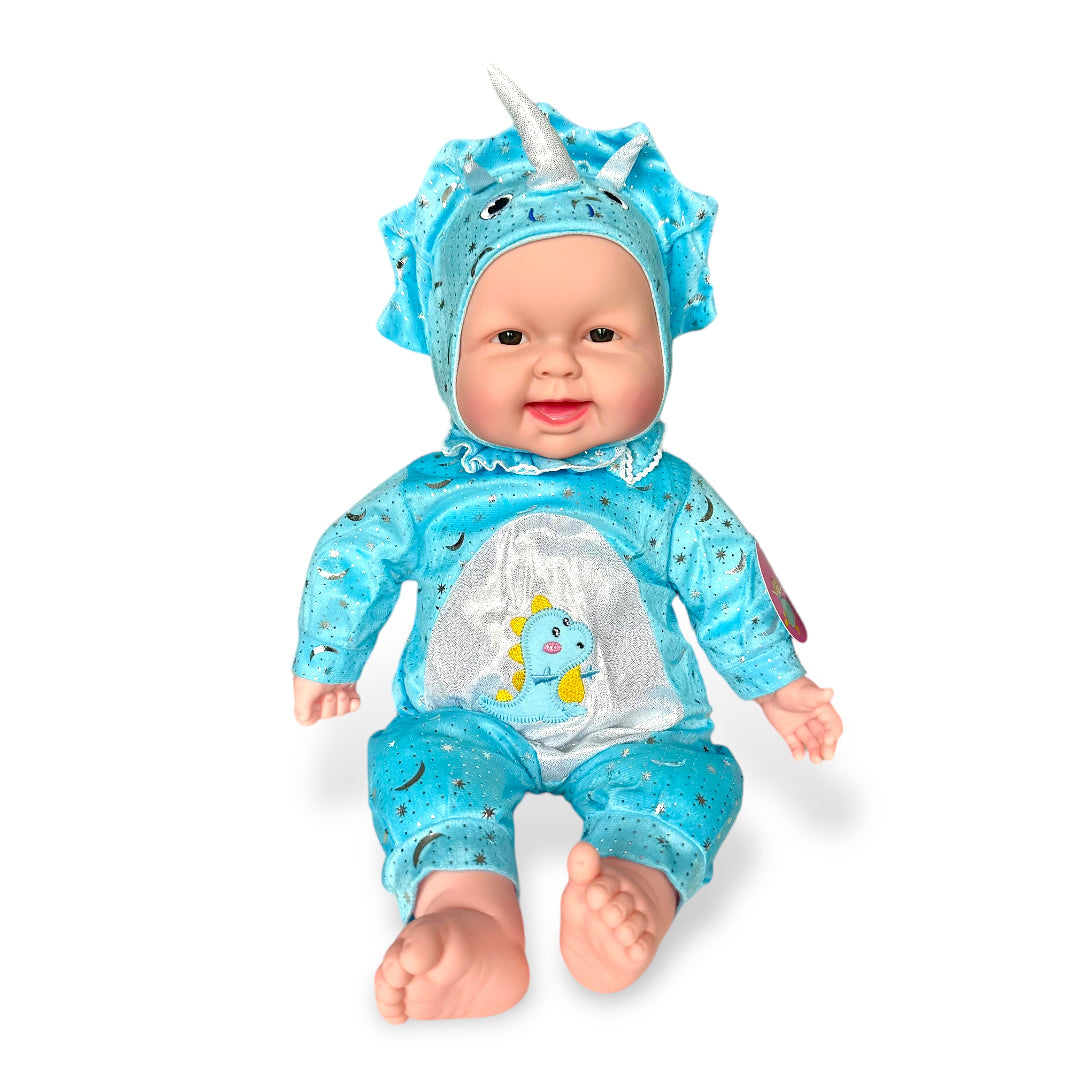 Set 5 pcs Bebé Muñeco tipo Nenuco 50 cm con Sonido y Vibración