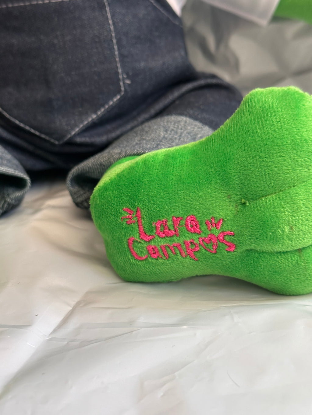 Rana René de peluche tipo Original Lara Campos 45 cm