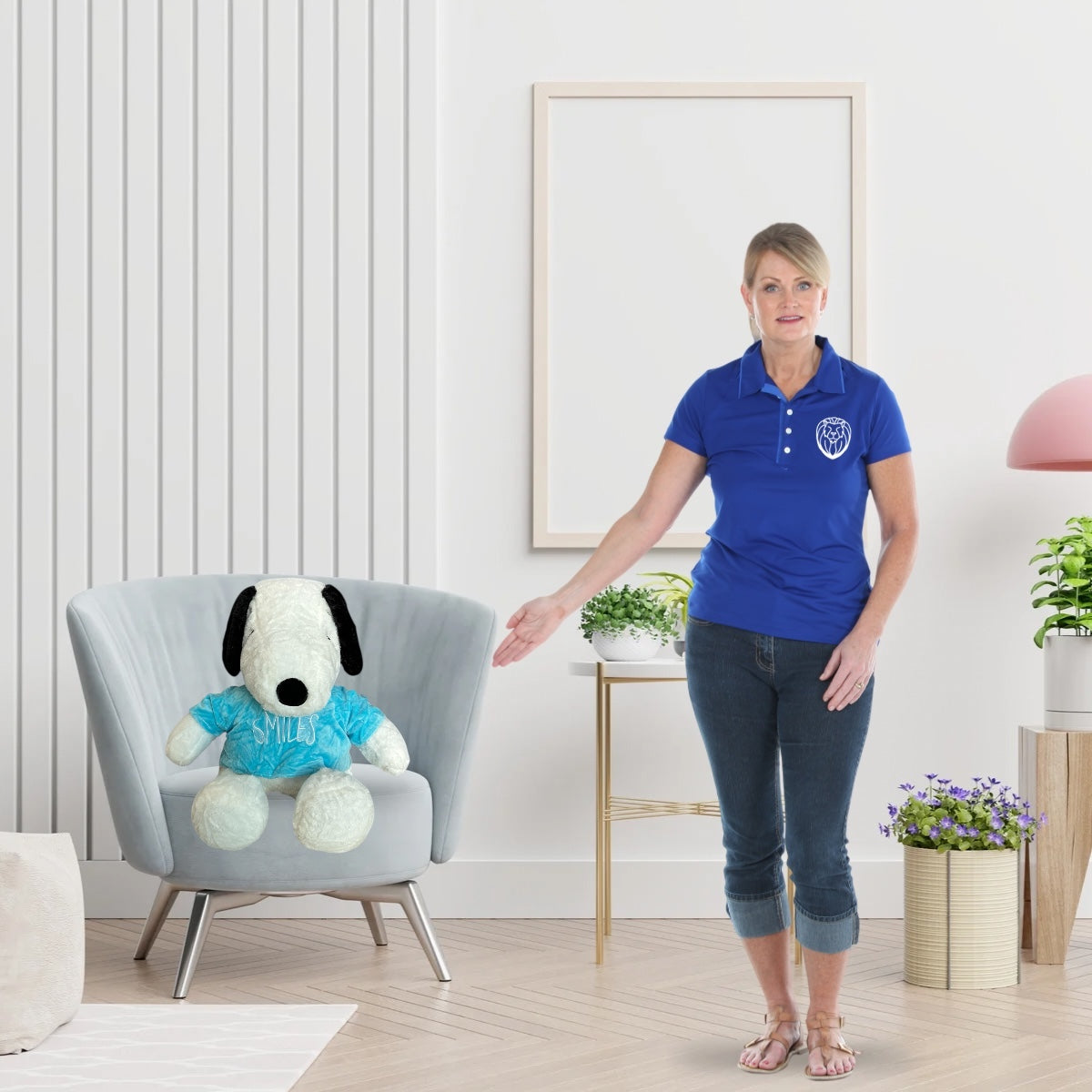 Snoopy de peluche 30 cm com suéter Importación S-C/L3