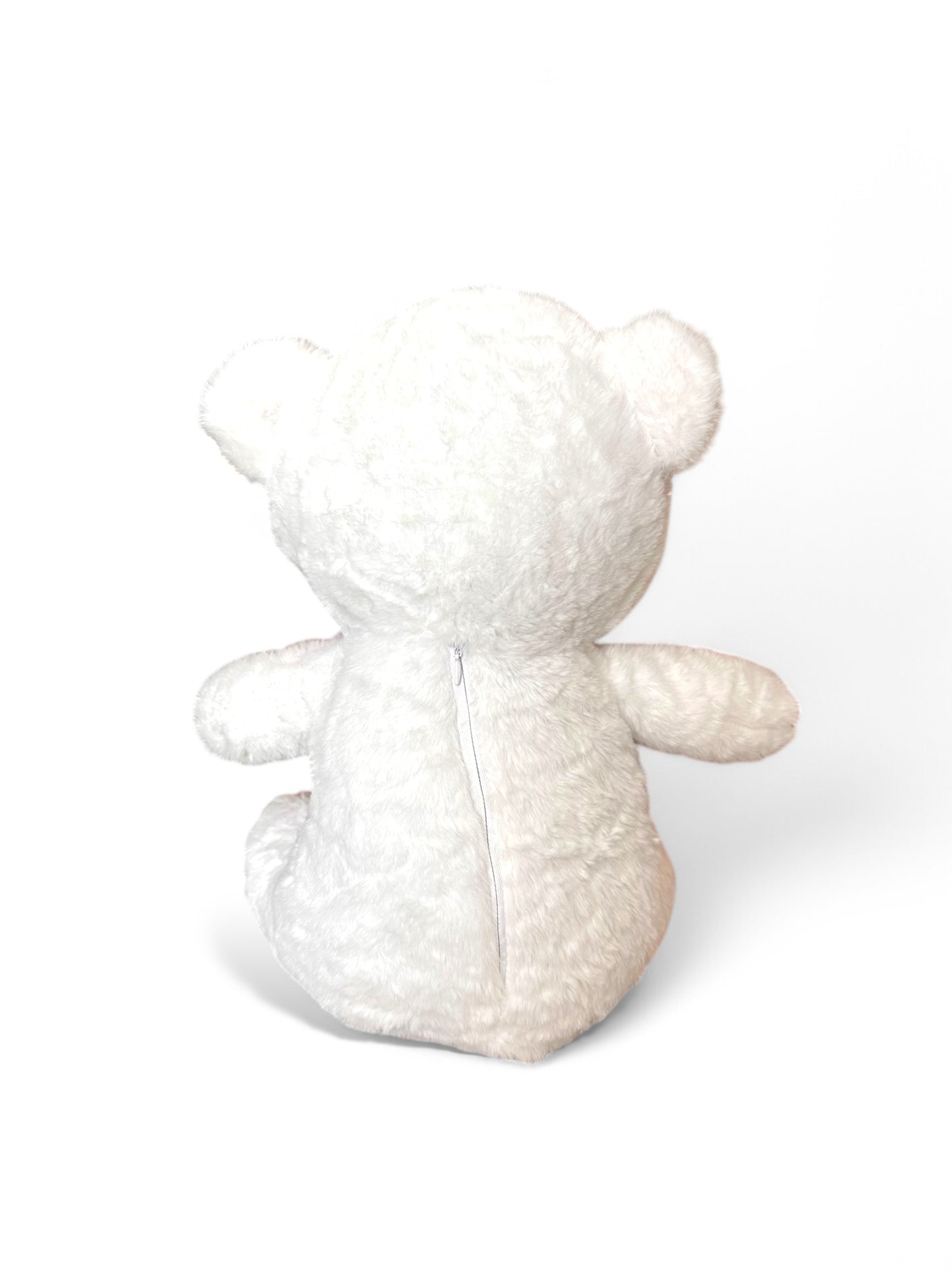 Oso blanco de peluche Corazón 40 cm Importación