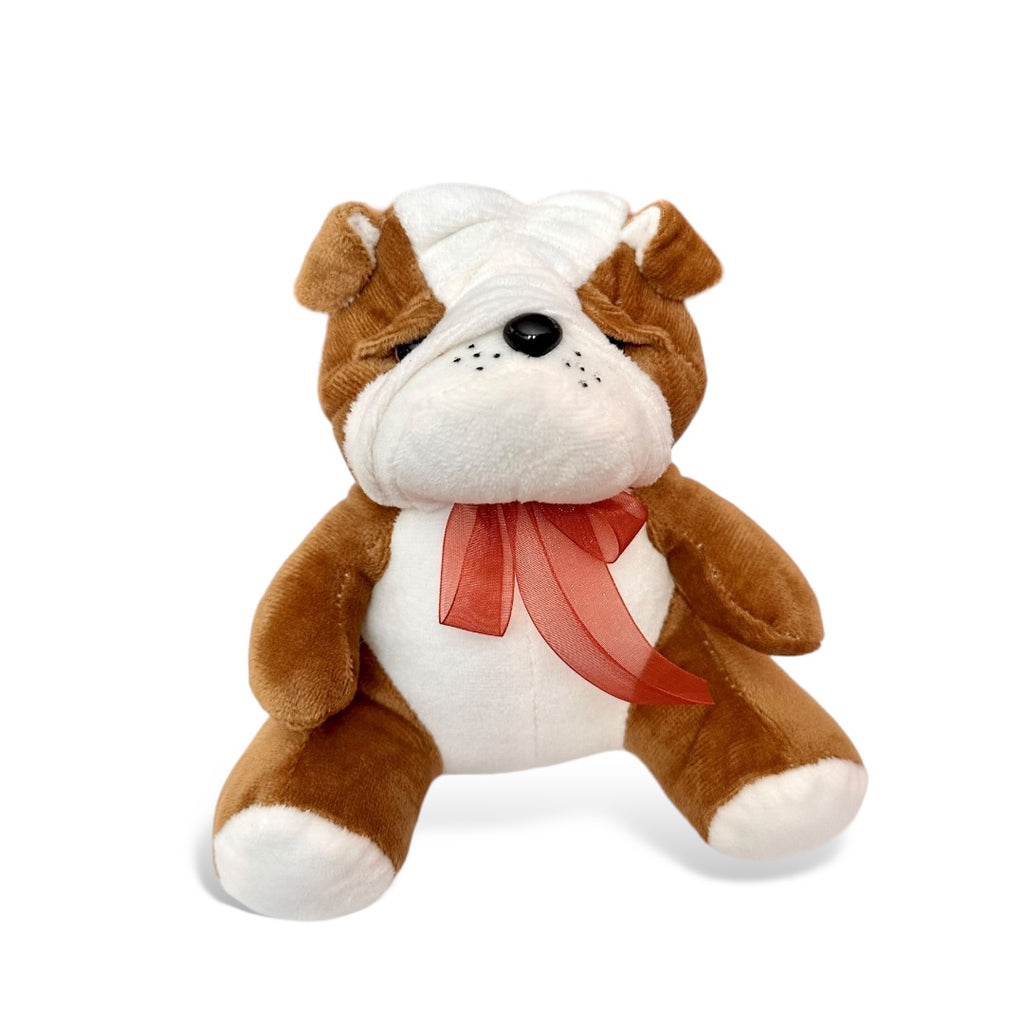Bulldog de peluche 15 cm