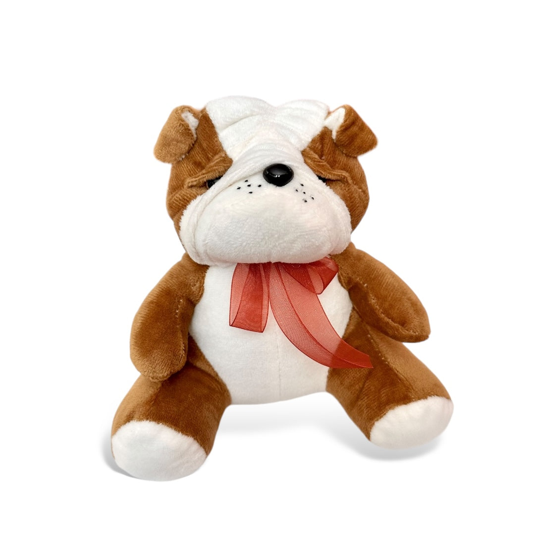 Bulldog de peluche 15 cm