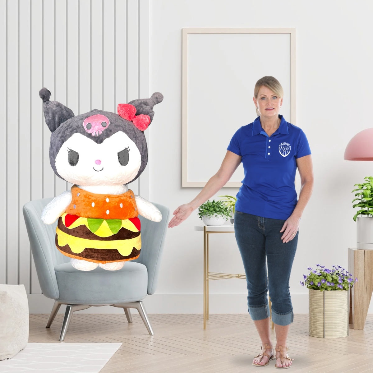 Kuromy Hamburguesa de peluche 85 cm Importación GTE-F222