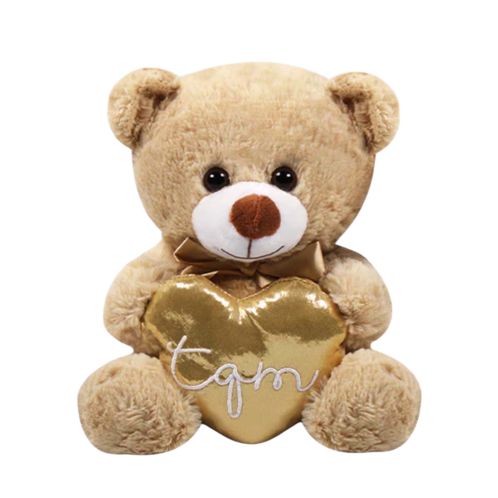 Oso Teo con corazón de peluche 25 cm Importación C1-A099