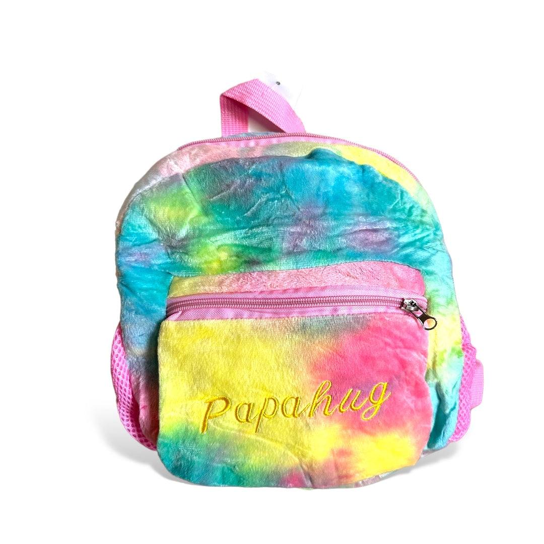 Mochila de peluche con capucha de unicornio