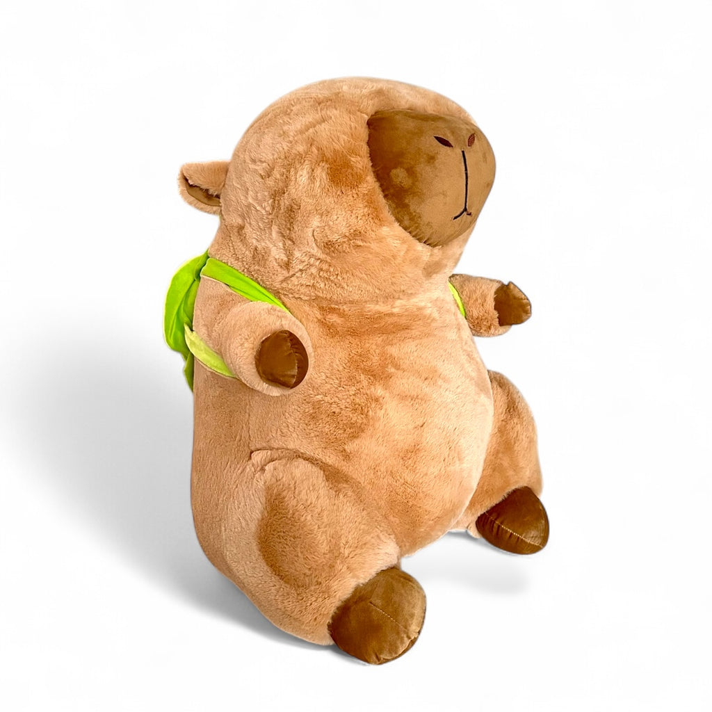 Capibara de peluche 80 cm con mochila de tortuga Nacional S-C/GTE