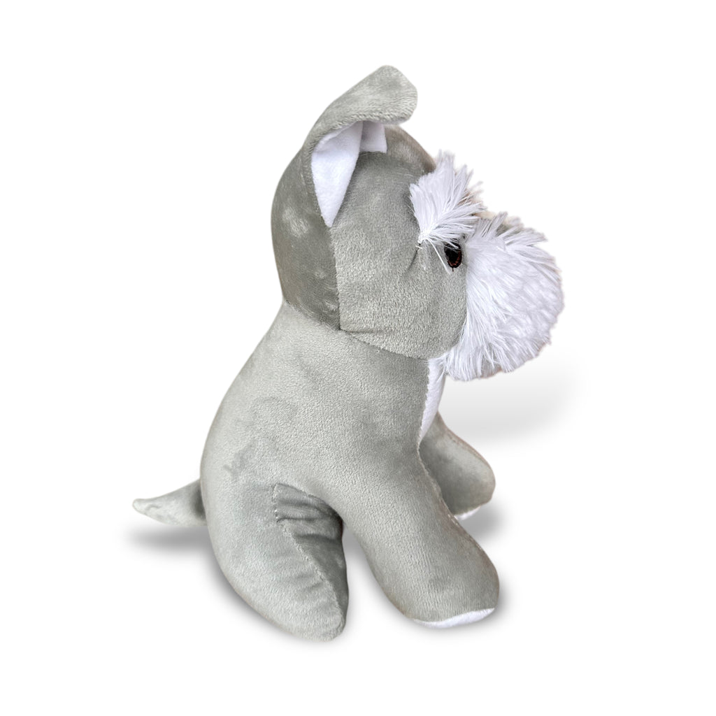 Perro Schnauzer de peluche 23 cm