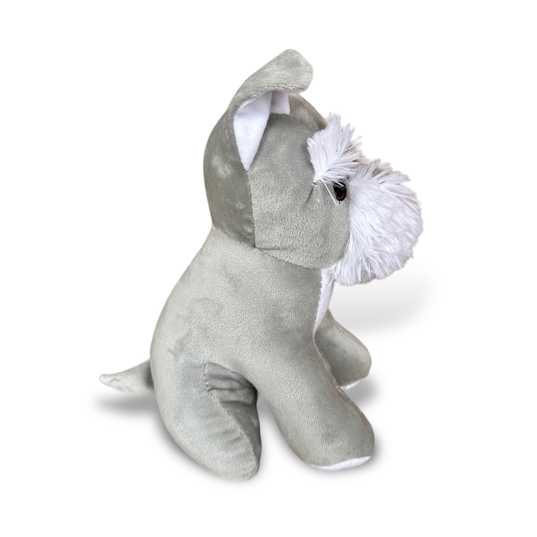 Perro Schnauzer de peluche 23 cm