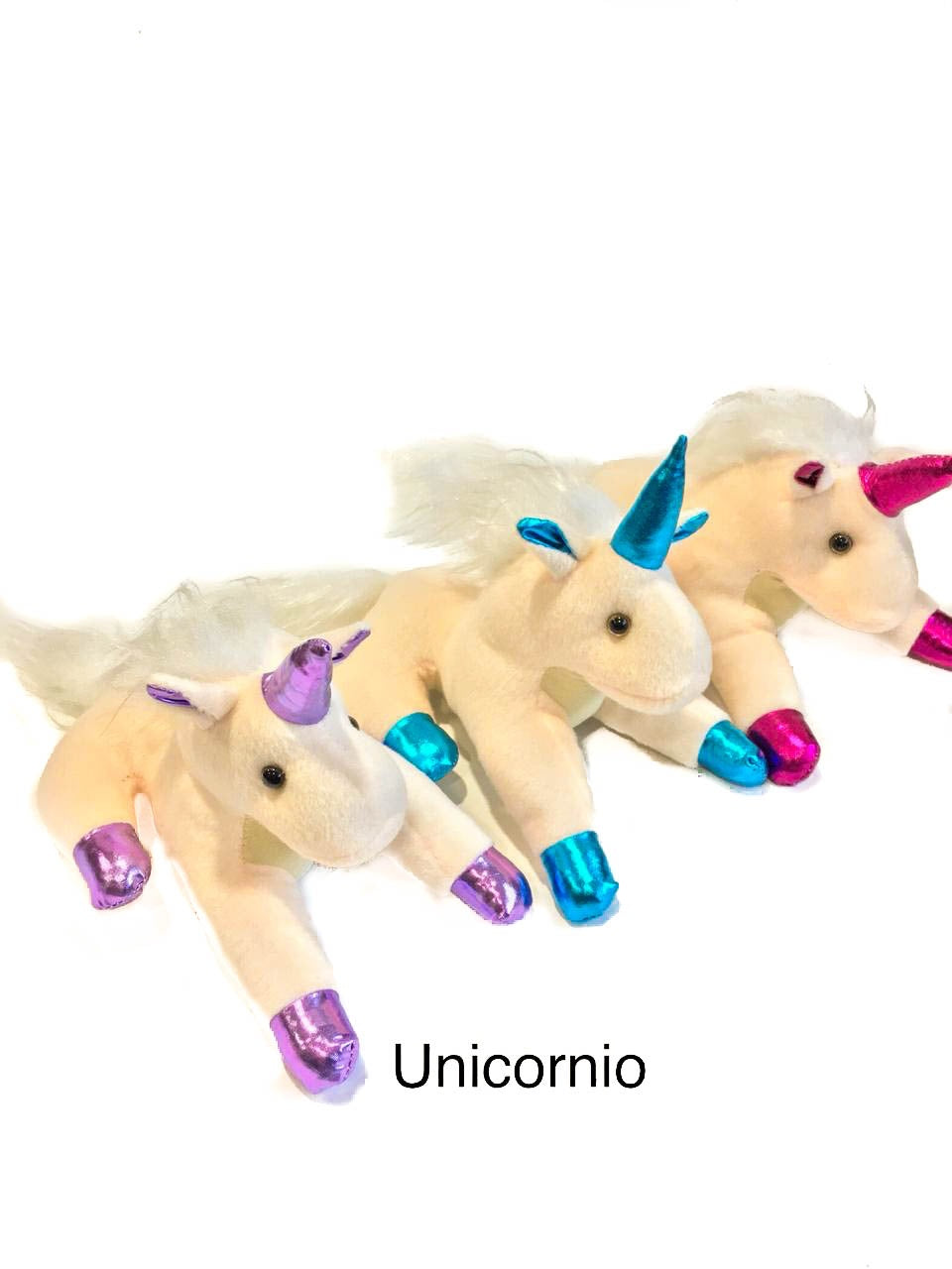 Unicornio de peluche 15 cm