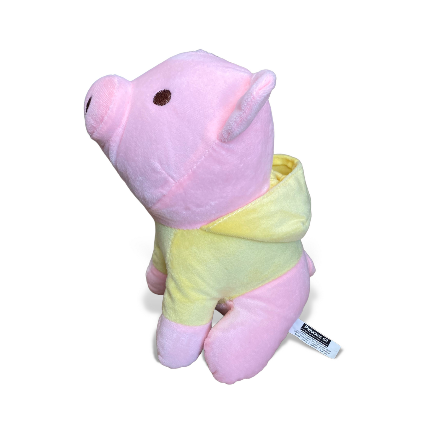 Cerdo de peluche con sudadera 23 cm