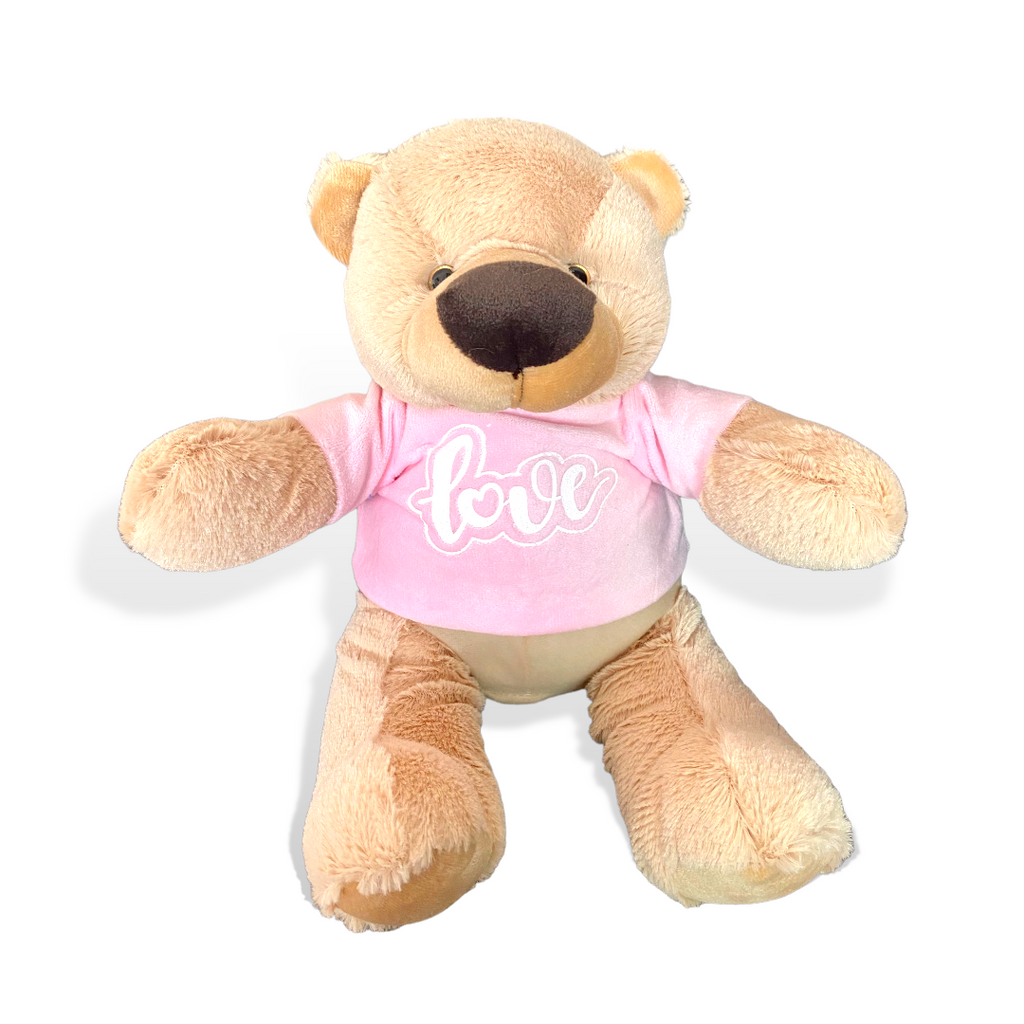 Oso con playera de peluche 23 cm