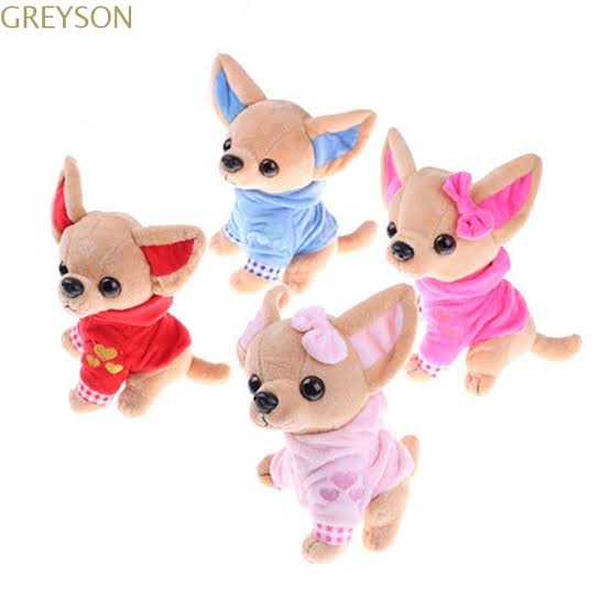 Chihuahua de peluche 17 cm Set 6 pzs