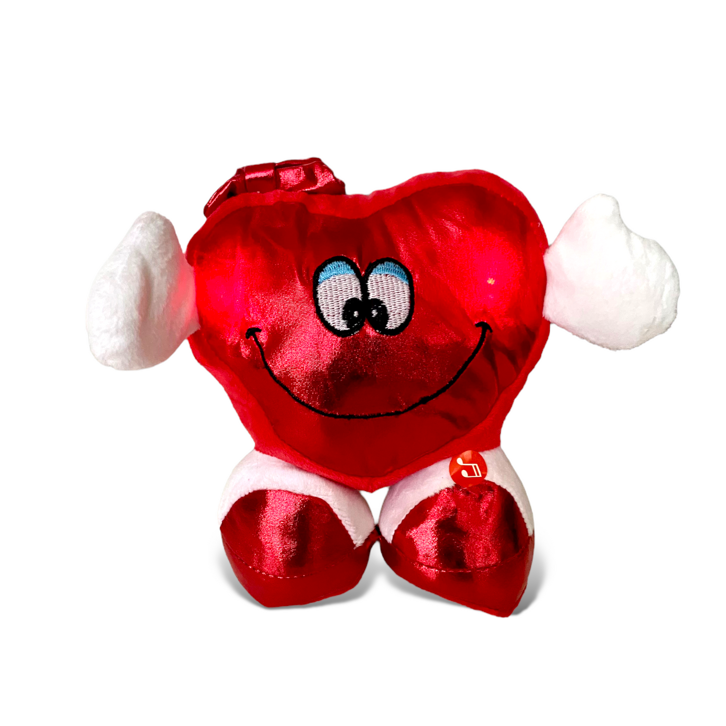 Corazón de peluche Set 10 Pzs Luz y Sonido 15 cm