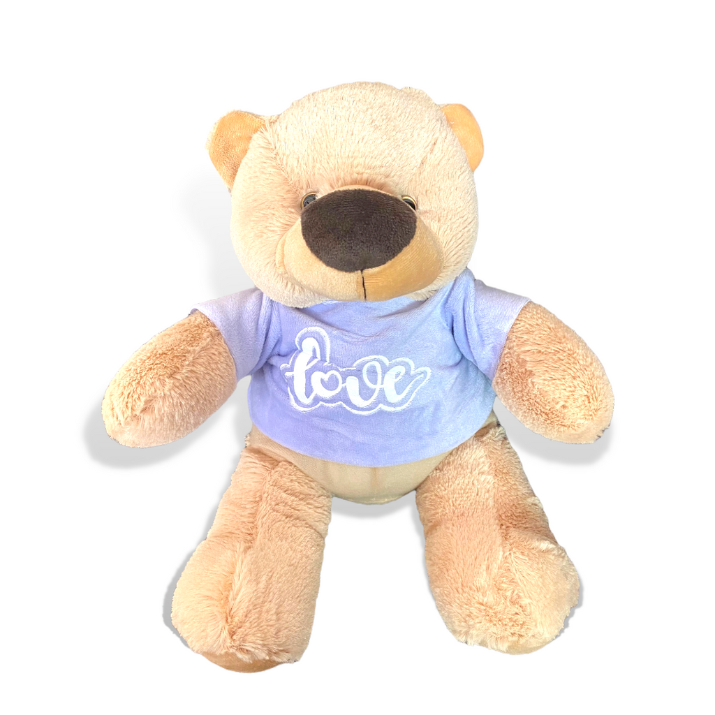 Oso con playera de peluche 23 cm