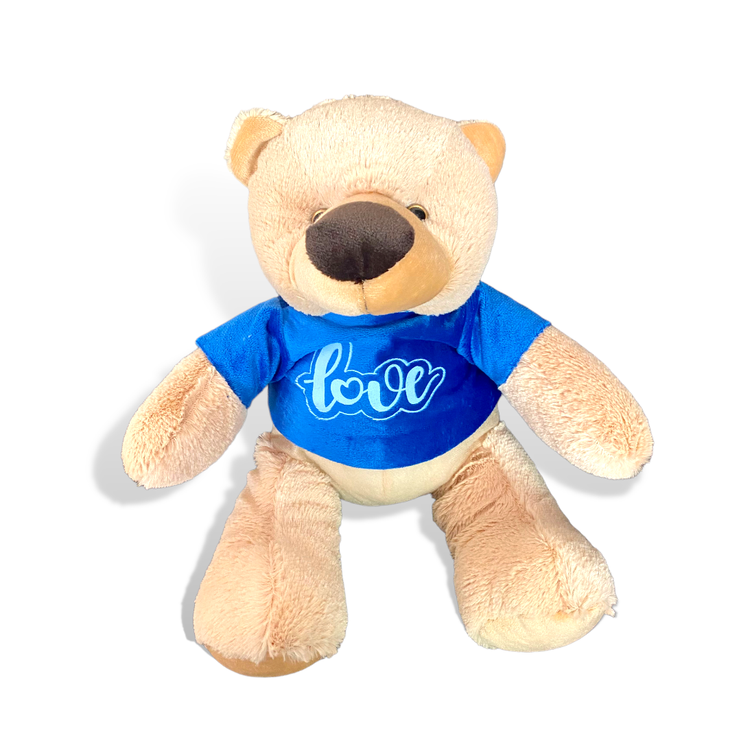 Oso con playera de peluche 23 cm