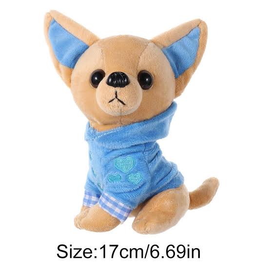 Chihuahua de peluche 17 cm Set 6 pzs